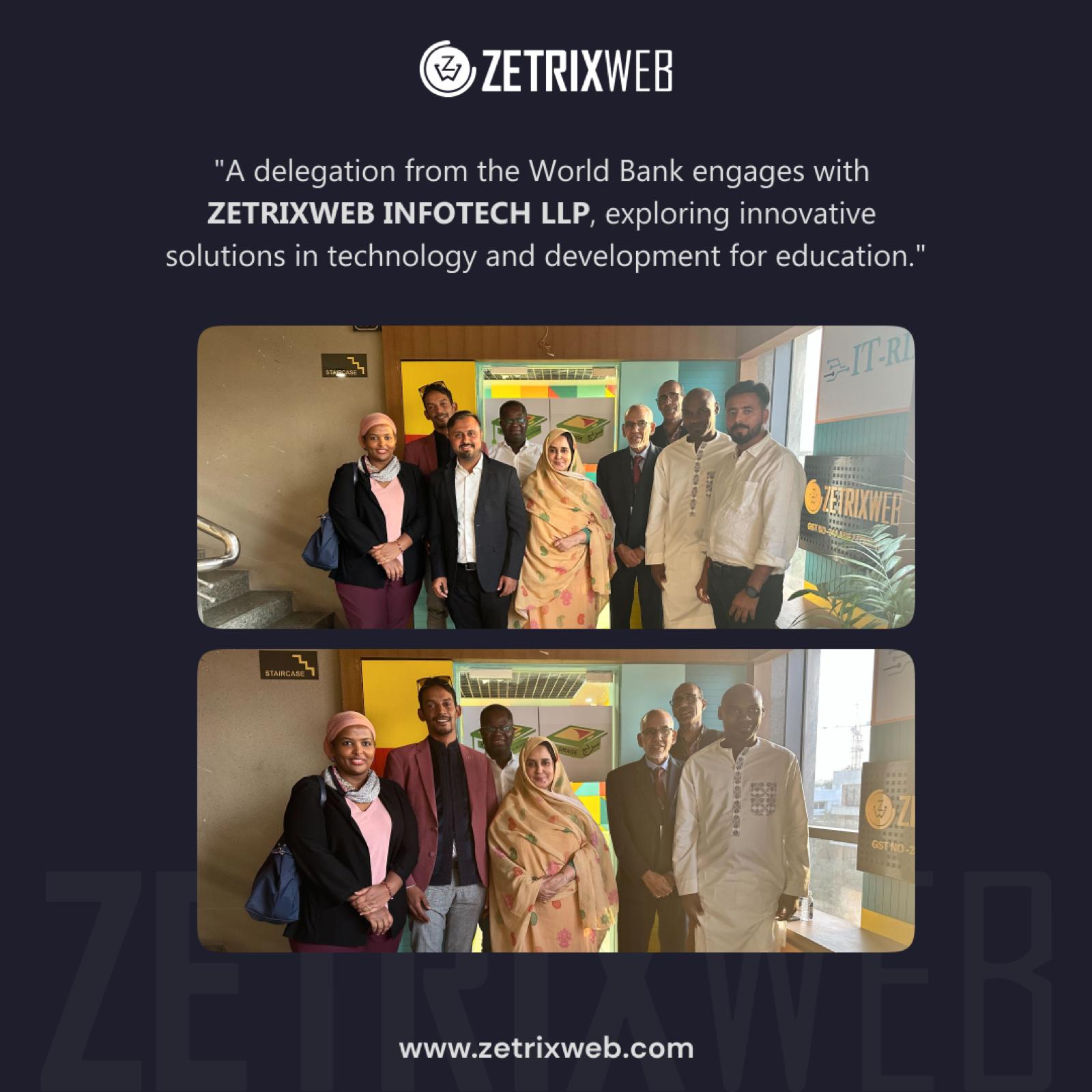 World Bank delegation visit at Zetrixweb Infotech LLP